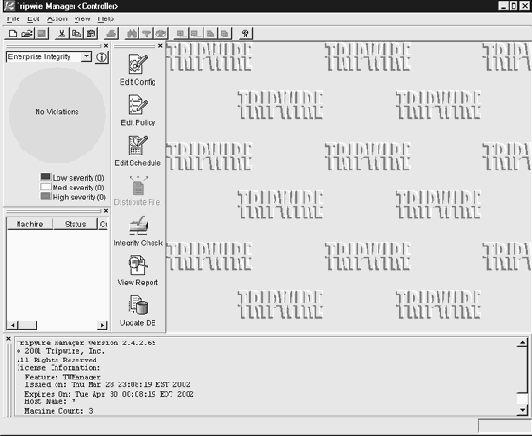Использование Tripwire Manager