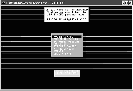 Реализация: конфигурирование инструмента THC-SCAN